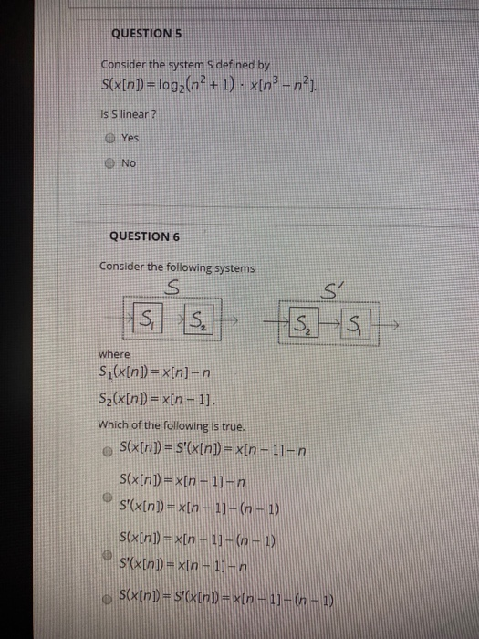 Solved QUESTION 9 Consider the following systems 15.145... | Chegg.com