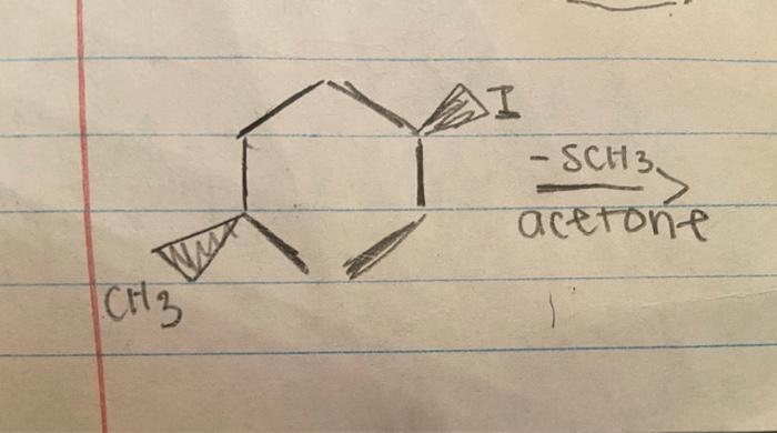 Solved >I -SCH3> acetone Crl, | Chegg.com