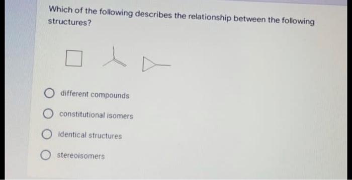 Solved Which Of The Following Describes The Relationship | Chegg.com