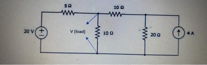 Solved What is the load voltage and equal load resistance | Chegg.com