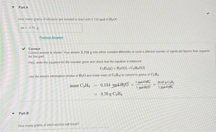 Solved How many grams of ethylene are needed to react with Chegg