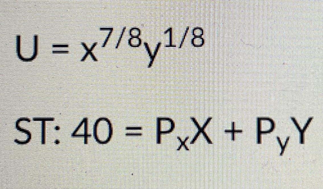 U x78y18 ST 40 Pxx PyY Solve For X And Y Chegg