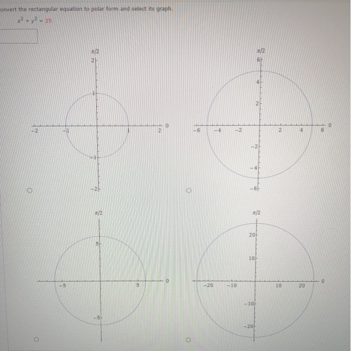 Convert The Rectangular Equation To Polar Form And Chegg Com