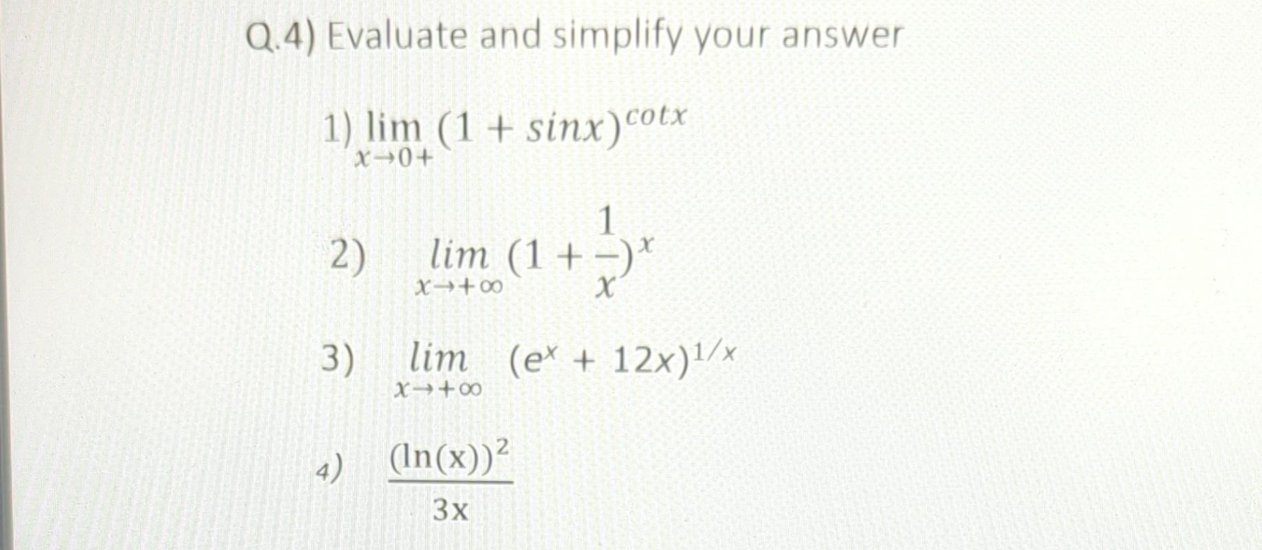 Solved 2 4 Evaluate And Simplify Your Answer 1 Chegg solved-2-4-evaluate-and-simplify-your-answer-1-chegg