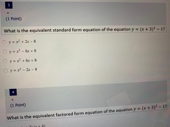 Solved 1 1 1 Point What Is The Equivalent Vertex For Chegg Com