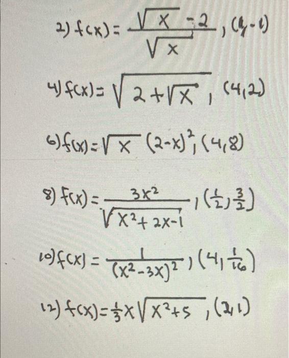 Solved 2 F X Xx−2 4 −1 4 F X 2 X 4 2 6