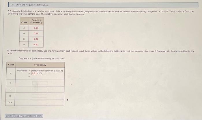 Solved Use Part B To Answer Part C. Follow All Instructions | Chegg.com