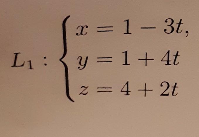 Solved Determine whether the lines L1 and L2 intersect, and | Chegg.com