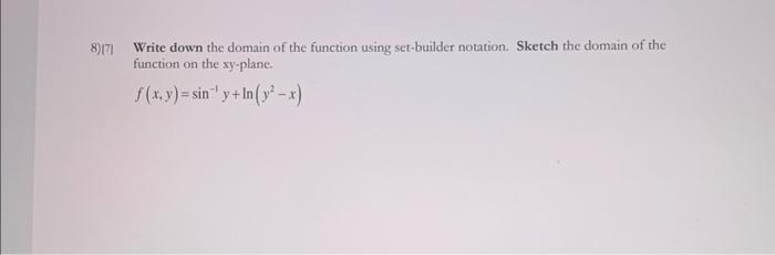 how to write domain of a discrete function