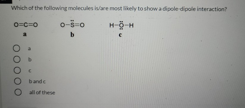 Solved Which of the following molecules is/are most likely | Chegg.com