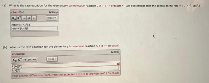 Solved What Is The Rate Equation For The Elementary | Chegg.com