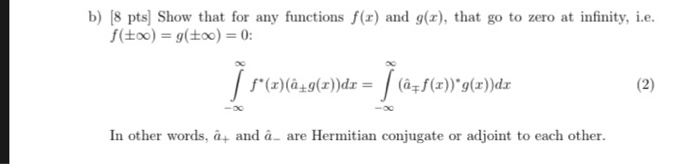 B 8 Pts Show That For Any Functions F X And G X Chegg Com
