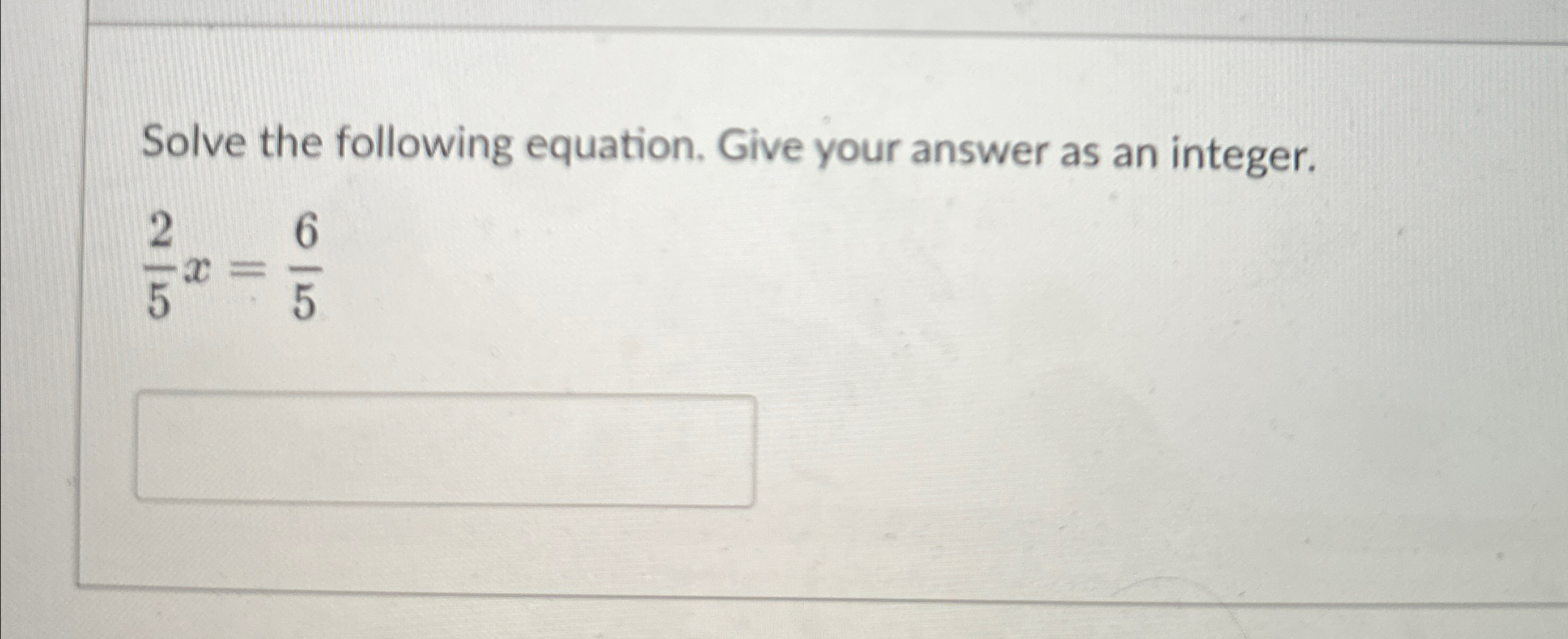 Solved Solve the following equation. Give your answer as an | Chegg.com