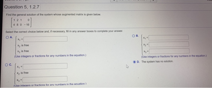 Solved Question 5, 1.2.7 Find the general solution of the | Chegg.com