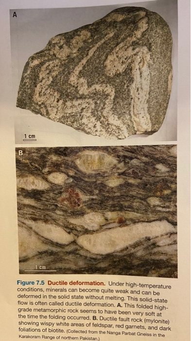 Solved A7.3.2 C Analyze the rock sample in Fig. 7.5A. The | Chegg.com