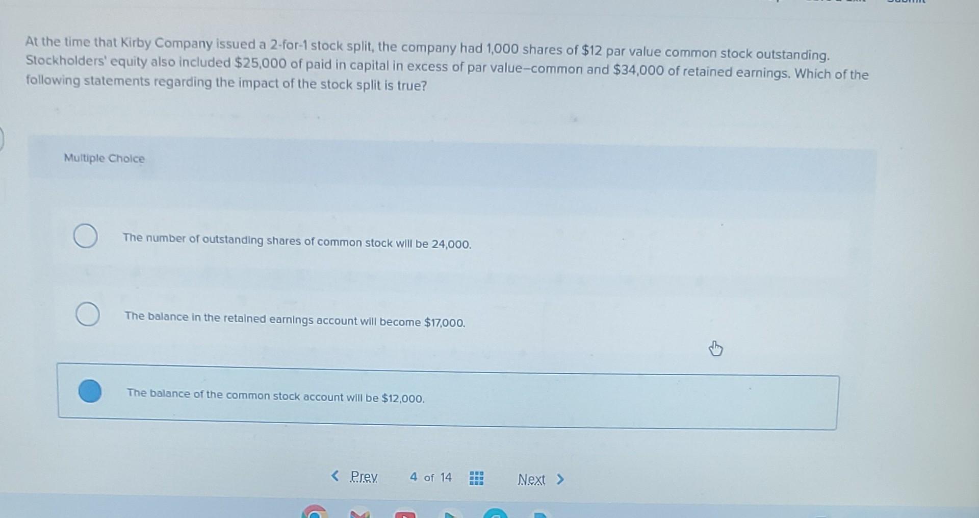solved-at-the-time-that-kirby-company-issued-a-2-for-1-chegg