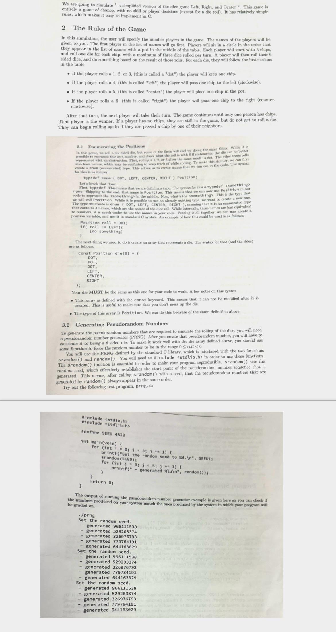 Solved Please help me write a C program for the following : | Chegg.com
