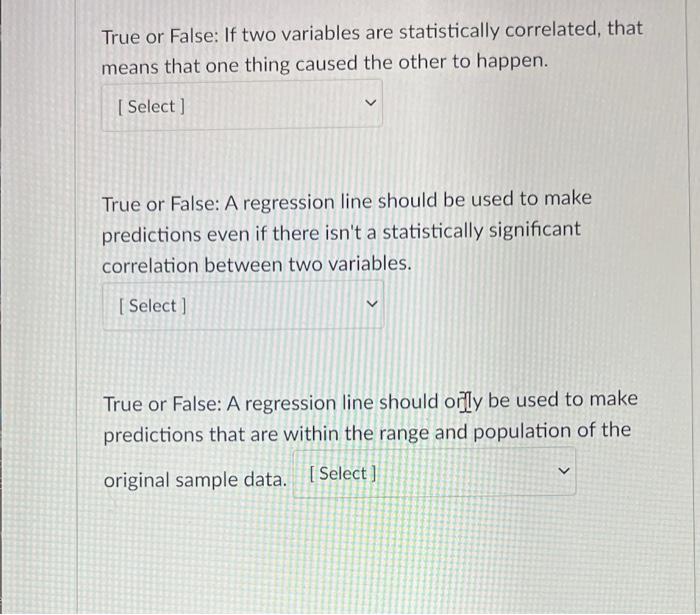 Solved True or False: If two variables are statistically | Chegg.com