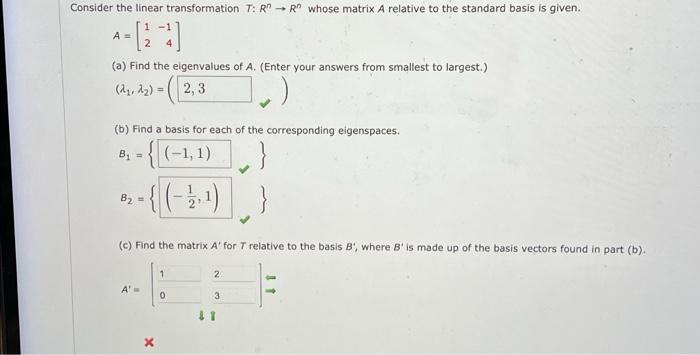 Solved Consider The Linear Transformation T R→ Rn Whose