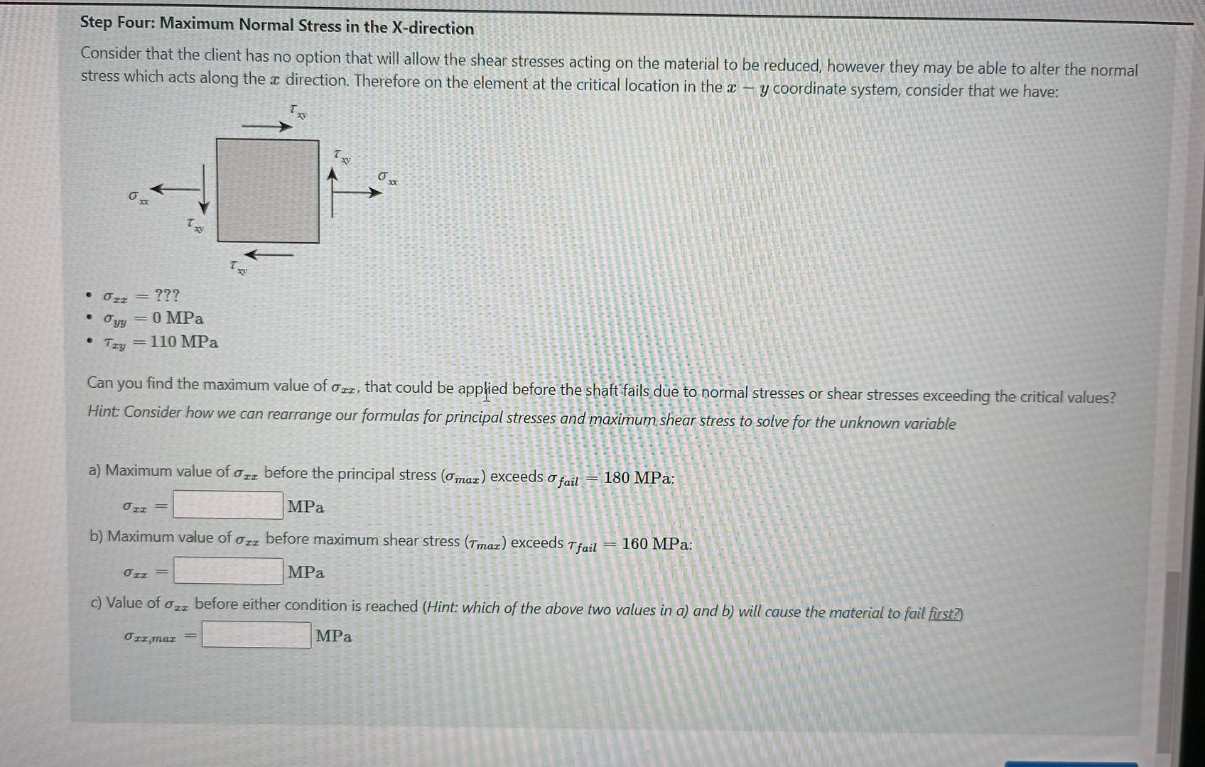 Solved Weekly Assignment - Week 2 - Stress Transformation An | Chegg.com