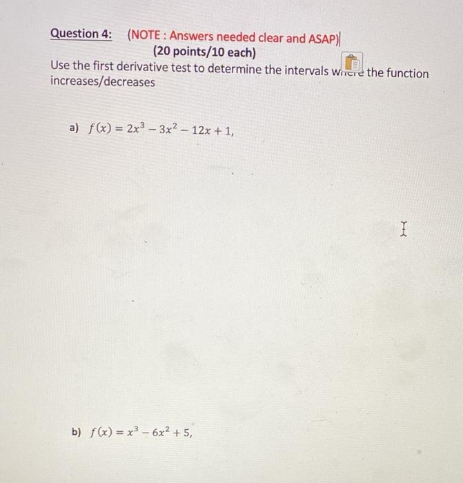 Solved Question 4: (NOTE: Answers needed clear and ASAP) (20 | Chegg.com