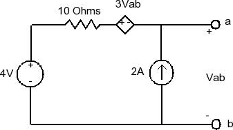 Solved For the following circuit find the terminal voltage | Chegg.com