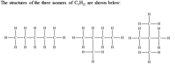 isomers of c5h12