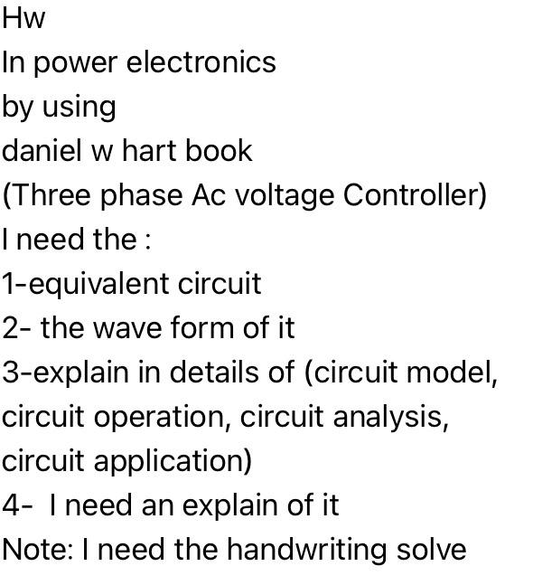 Solved HW In power electronics by using daniel w hart book | Chegg.com