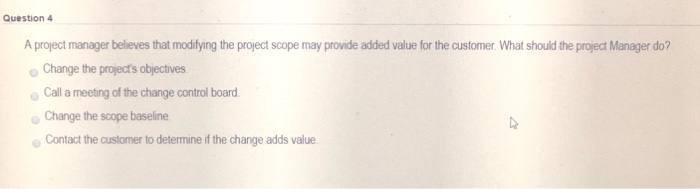 Solved Question 5 2 points Save Ans Two months into a design | Chegg.com