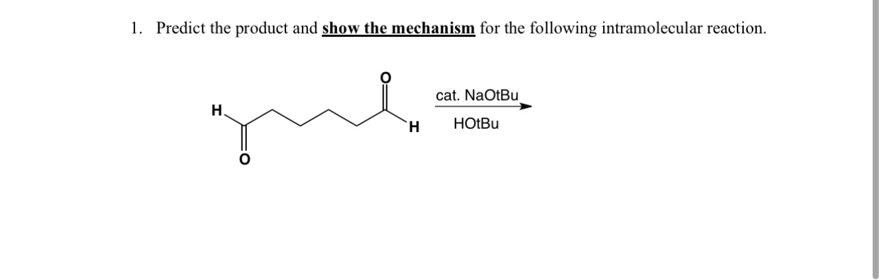 Solved Predict the product and show the mechanism for the | Chegg.com