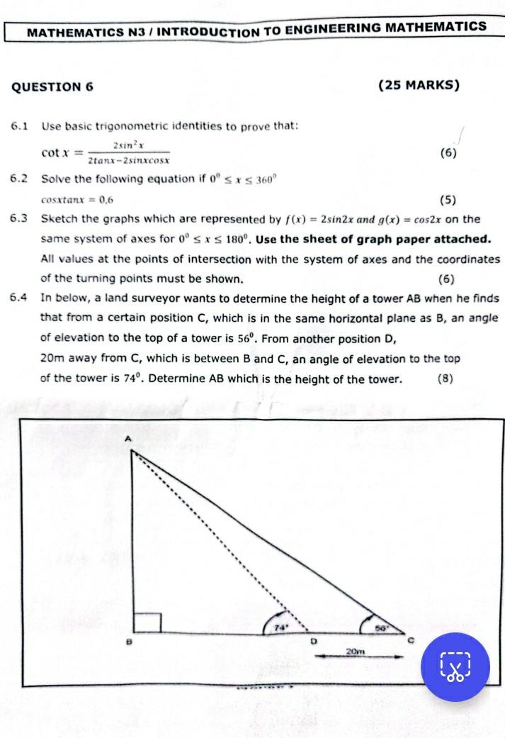 Solved 6.1 Use Basic Trigonometric Identities To Prove That: | Chegg.com