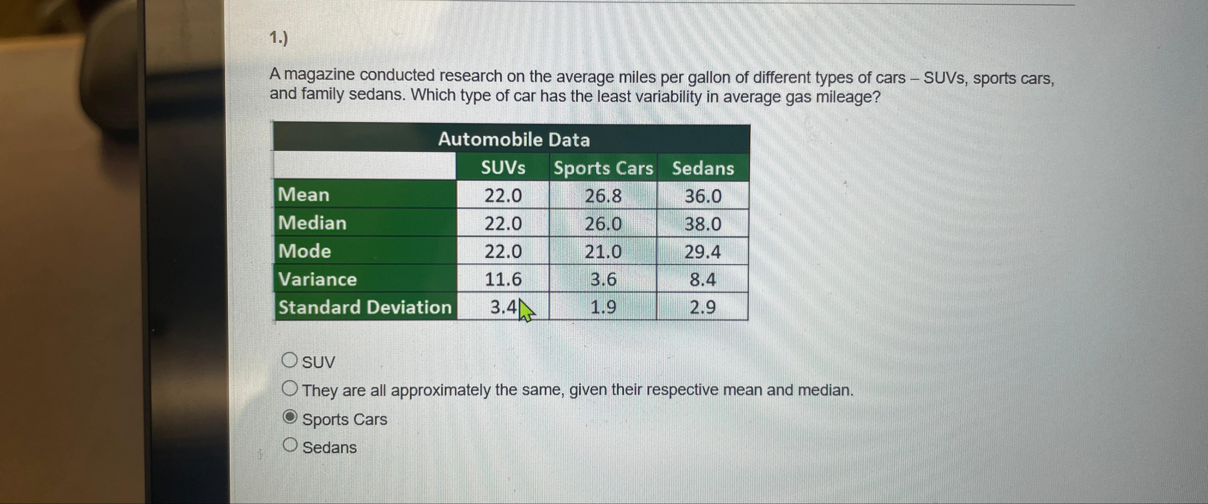 Solved 1 a magazine conducted research on the average miles chegg