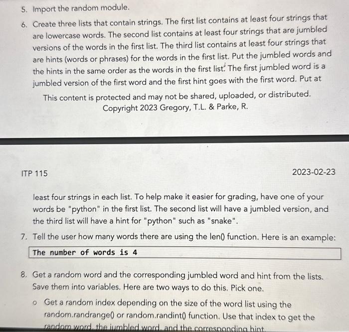 Solved Learning Objective Write a Python program that uses | Chegg.com