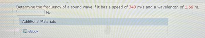 what does the frequency of sound wave determine