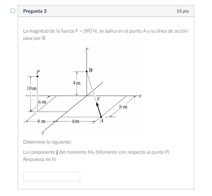 Solved La magnitud de la fuerza F=390 N, se aplica en el | Chegg.com