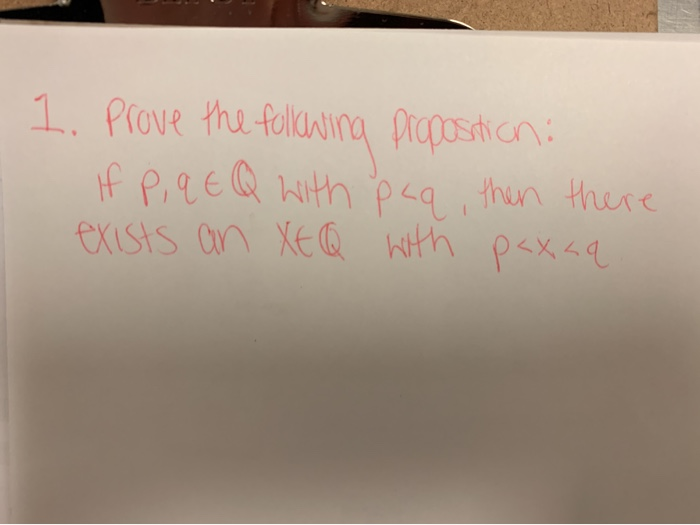 Solved 1 Prove The Following Proposition If P Q Eq With P Chegg Com