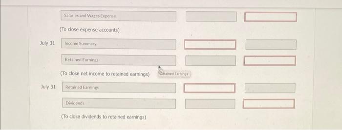 Solved Journalize and post closing entries and complete the | Chegg.com