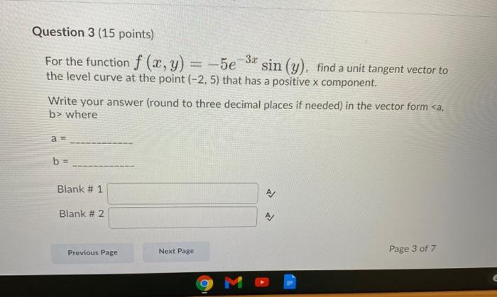 Solved Question 3 (15 points) For the function f (x, y) = | Chegg.com