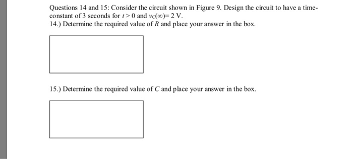 Solved Questions 14 and 15: Consider the circuit shown in | Chegg.com