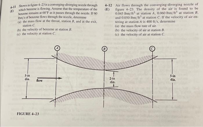 Solved 4-11 Shown In Figure 4-23 Is A Converging-diverging | Chegg.com