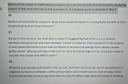 Solved Which of the research methods discussed in this | Chegg.com