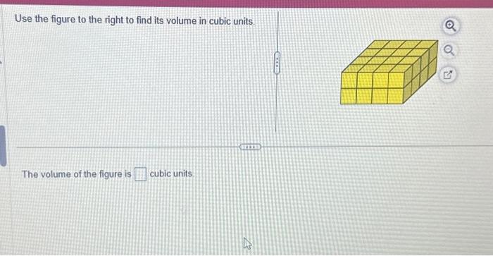 Solved Use the figure to the right to find its volume in | Chegg.com