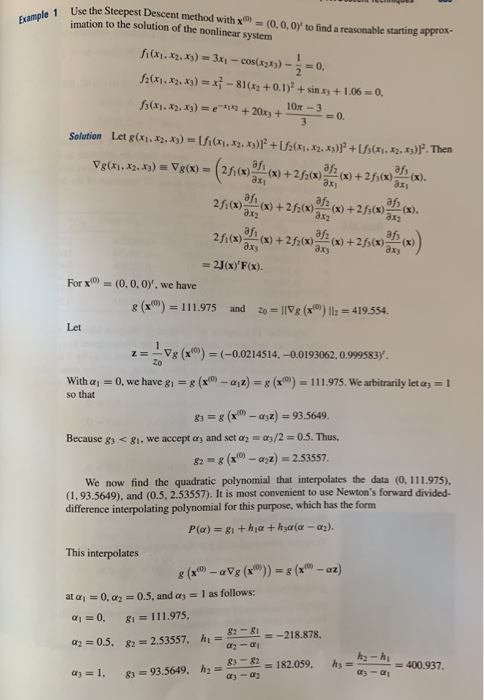 Solved (b) Consider the nonlinear system of equations z +