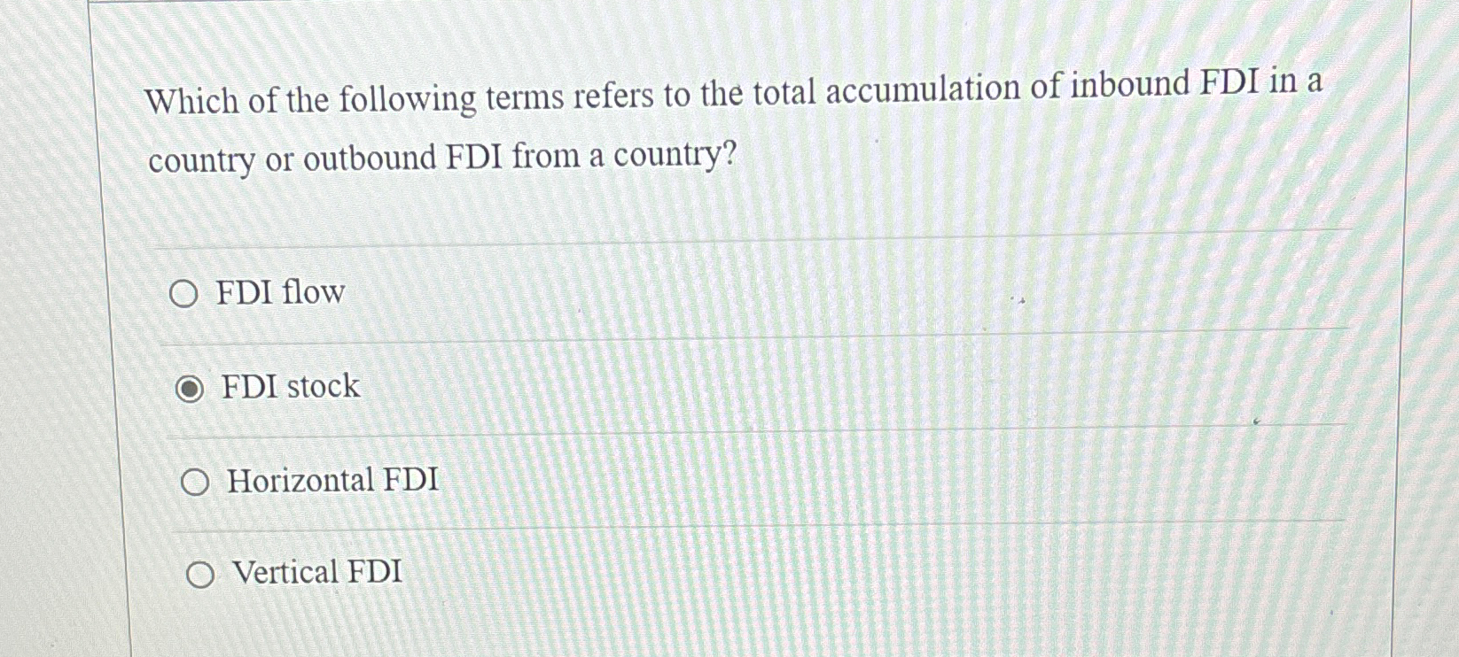 Solved Which of the following terms refers to the total | Chegg.com