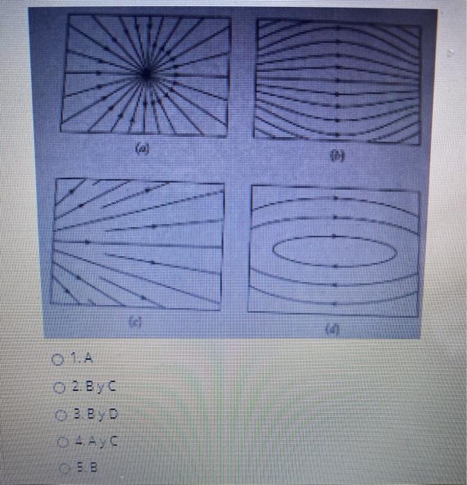Solved Consider the four patterns of electric field lines | Chegg.com