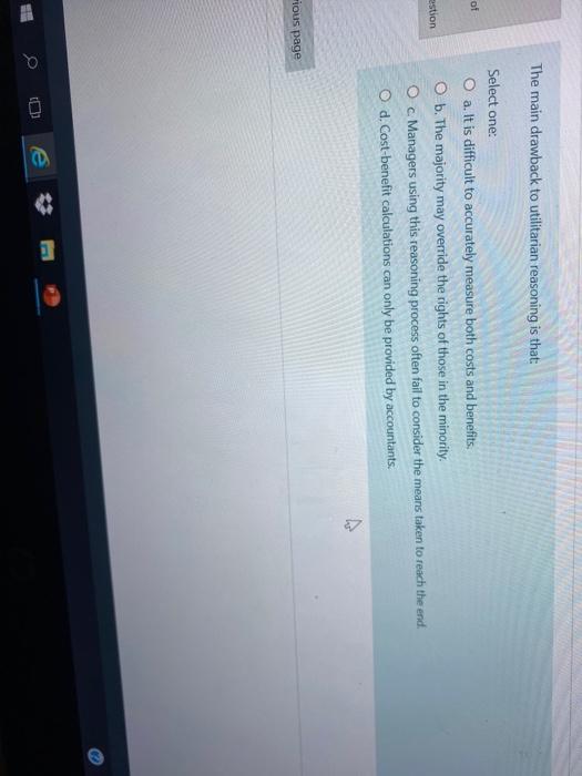 solved-the-main-drawback-to-utilitarian-reasoning-is-that-chegg