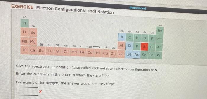 Solved Exercise Electron Configurations Spdf Notation 6886