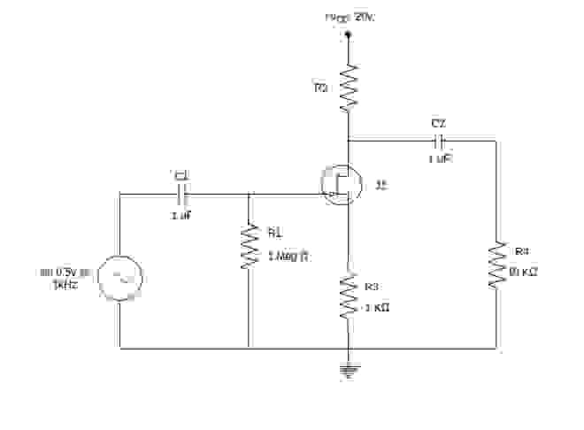 Solved Draw the common source JFET amplifier with self-bias | Chegg.com