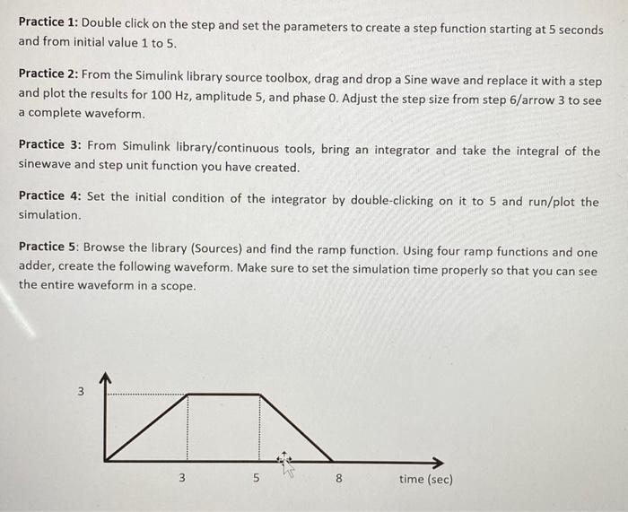 Solved Practice 1: Double Click On The Step And Set The | Chegg.com