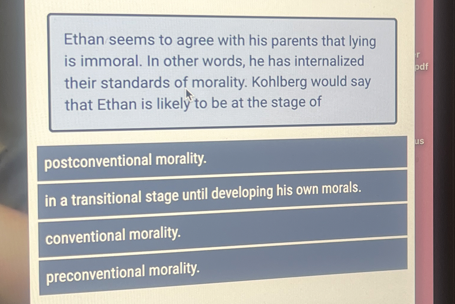 Solved Ethan seems to agree with his parents that lying is | Chegg.com